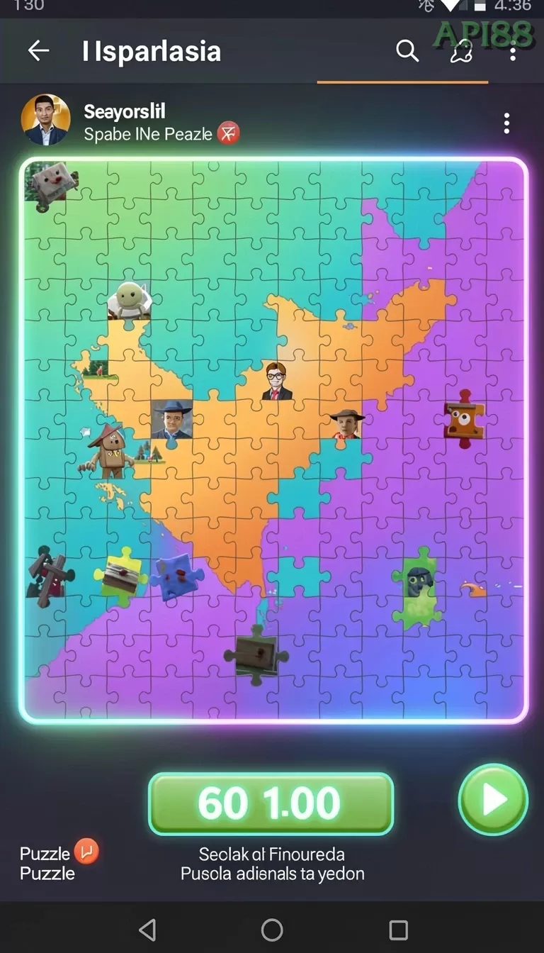 Cuplikan layar QTGAME — menu navigasi