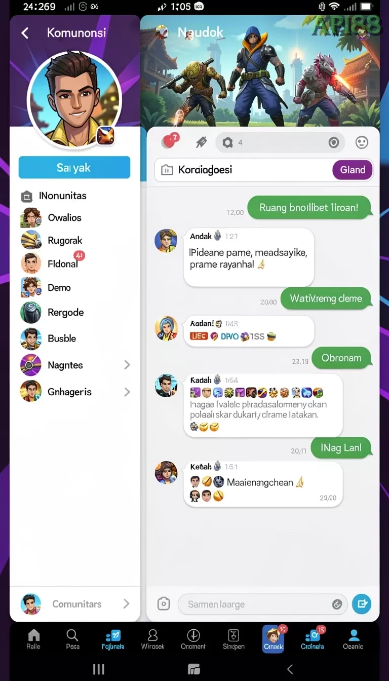 Cuplikan layar 116X — halaman utama